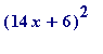 (14*x+6)^2